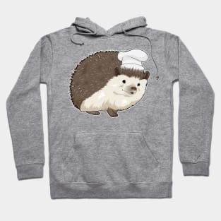 Hedgehog Cook Chef hat Hoodie